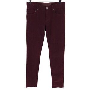 Dolce & Gabbana 14 Stretch Corduroy Trousers Size 46 US 30 S Mens Burgundy $725